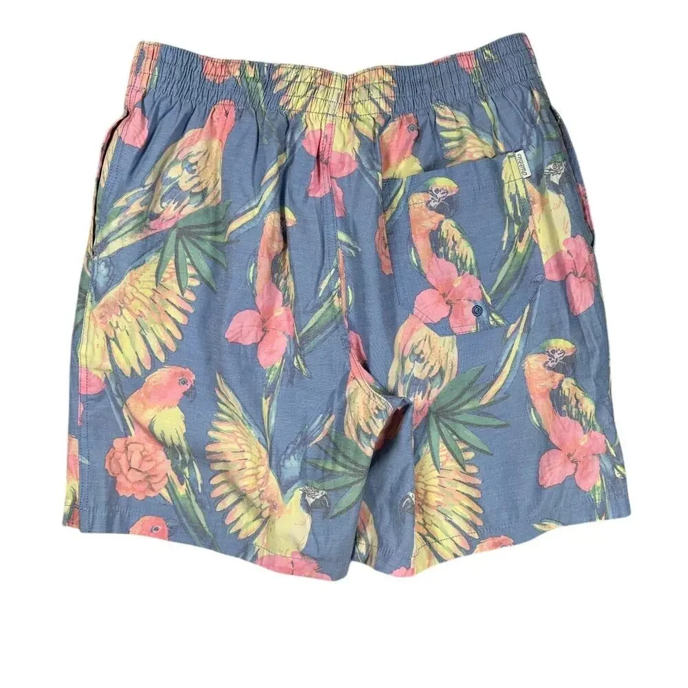 Chubbies Swim Trunks Mens Medium Parrot Tropical Print 7